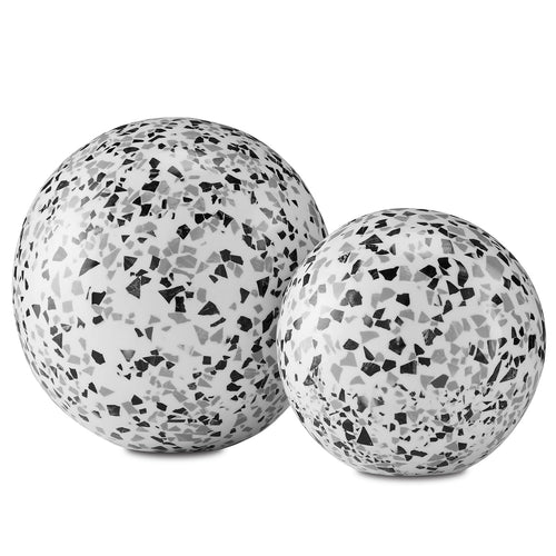 Currey & Co Ross Speckle Ball Set of 2 - Final Sale