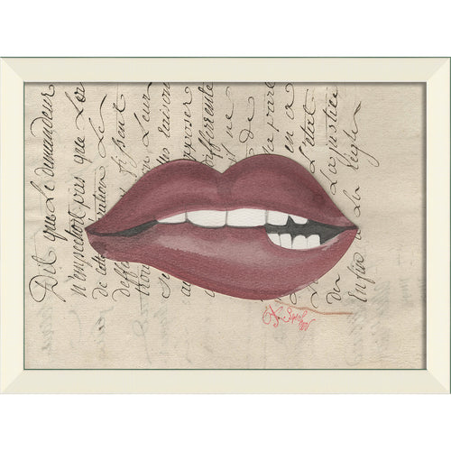 Lips 07 Framed Print