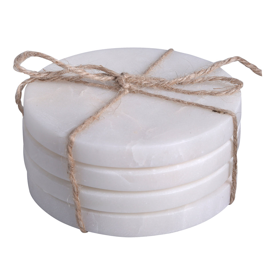 Zion Marble Round Coaster Set of 4