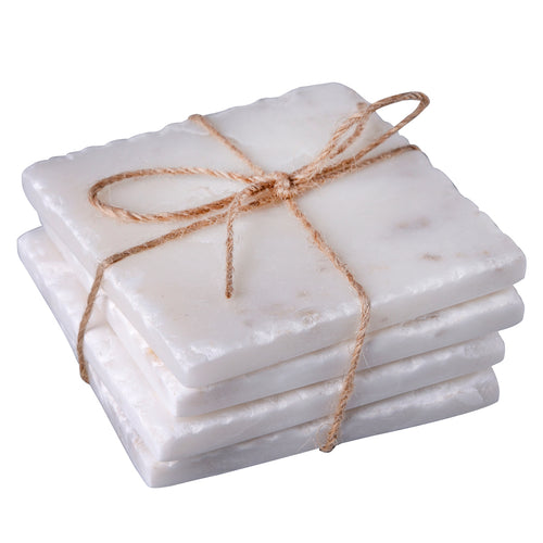 Zion Marble Square Coaster Set of 8