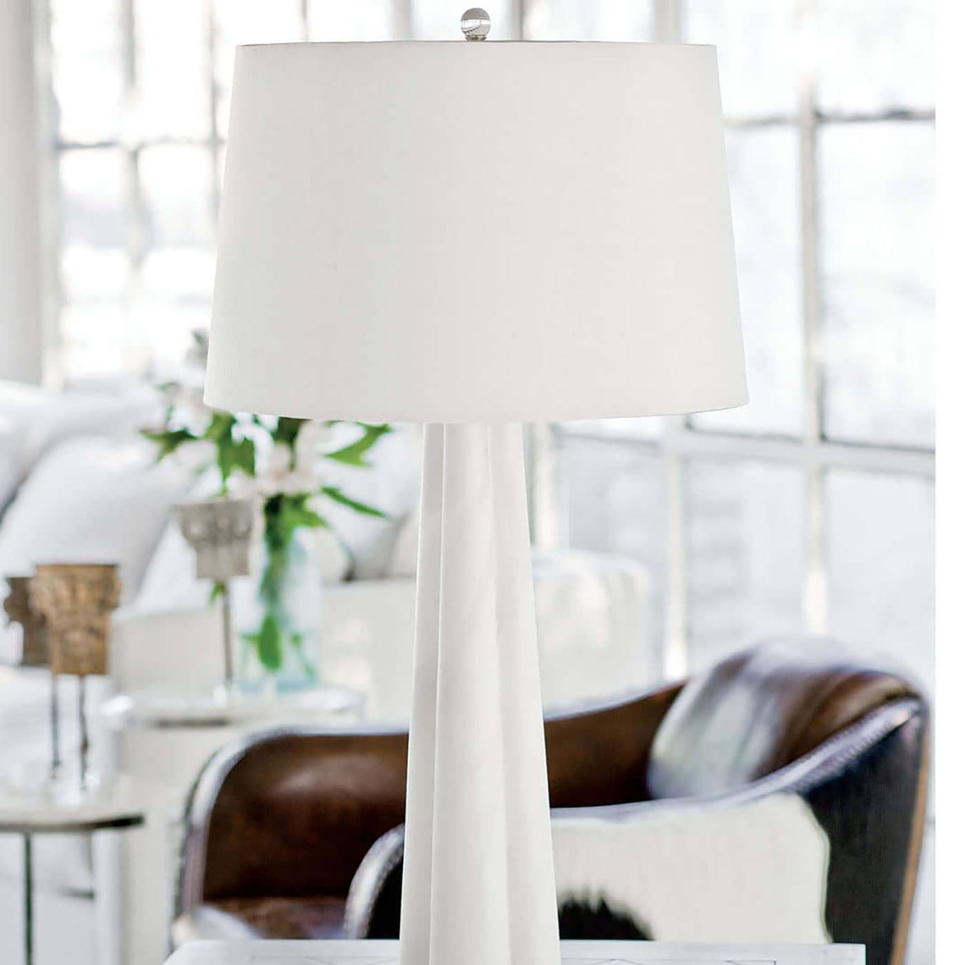 Regina Andrew Quatrefoil Alabaster Large Table Lamp