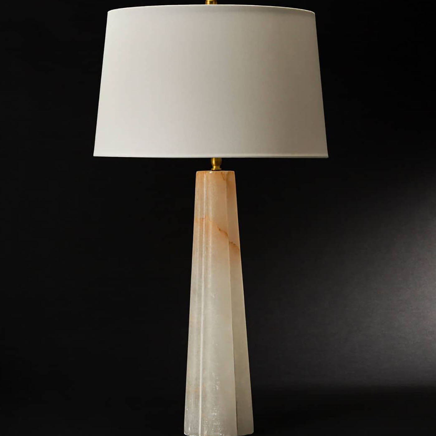 Regina Andrew Quatrefoil Alabaster Large Table Lamp
