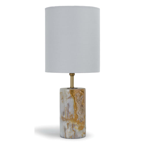 Regina Andrew Cylinder Jade & Brass Mini Table Lamp