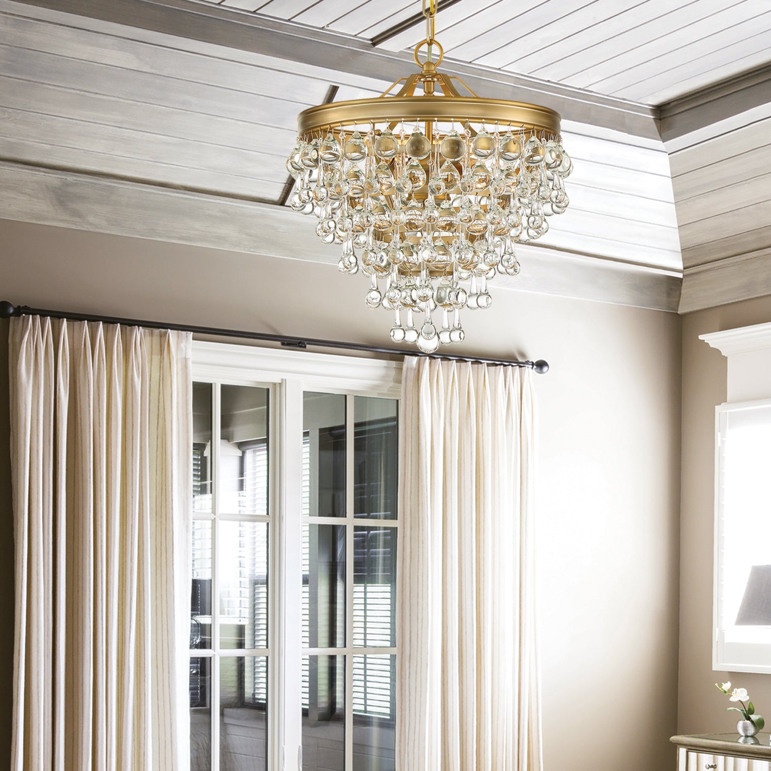 Crystorama Calypso 3-Light Mini Chandelier