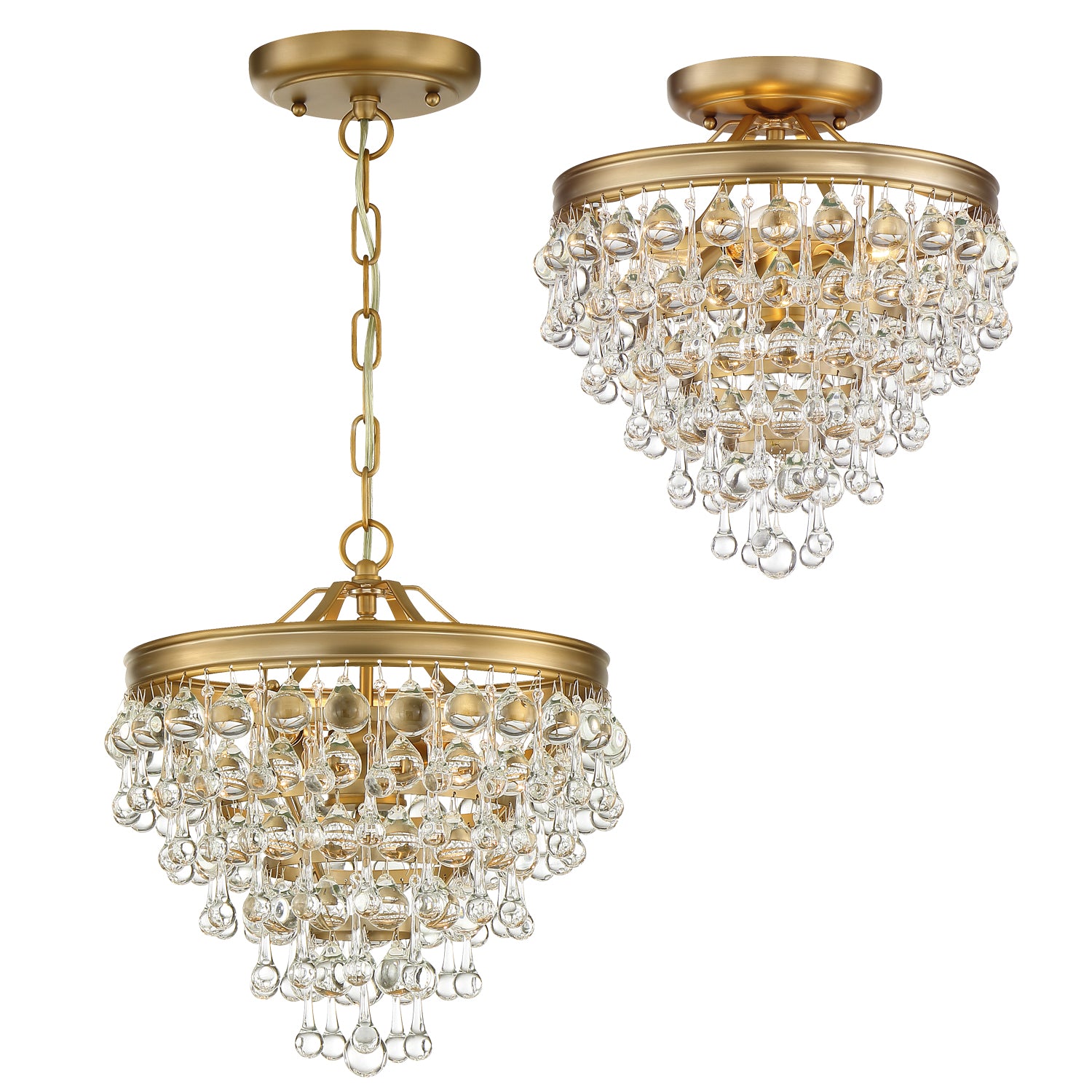 Crystorama Calypso Semi Flush Ceiling Mount