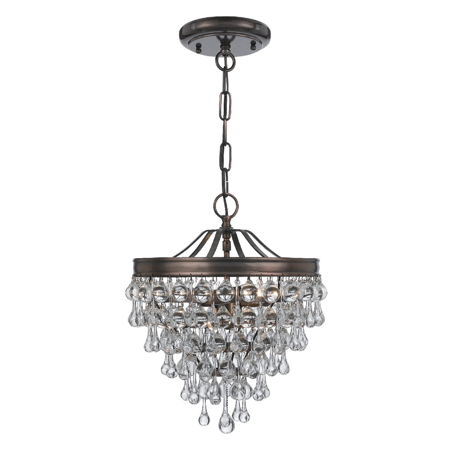 Crystorama Calypso 3-Light Mini Chandelier