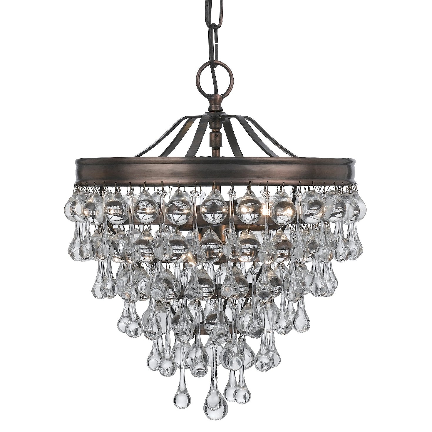Crystorama Calypso 3-Light Mini Chandelier