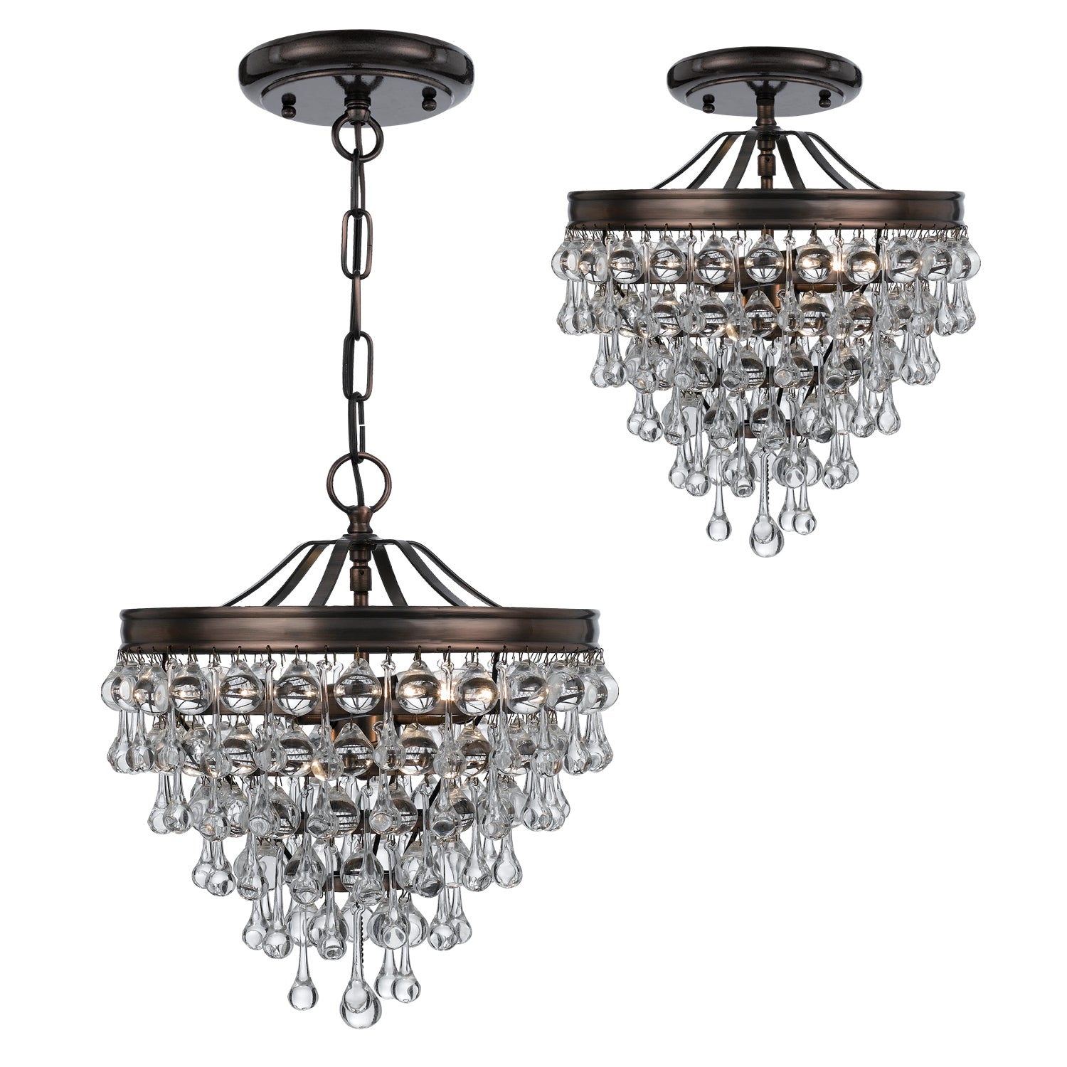 Crystorama Calypso Semi Flush Ceiling Mount