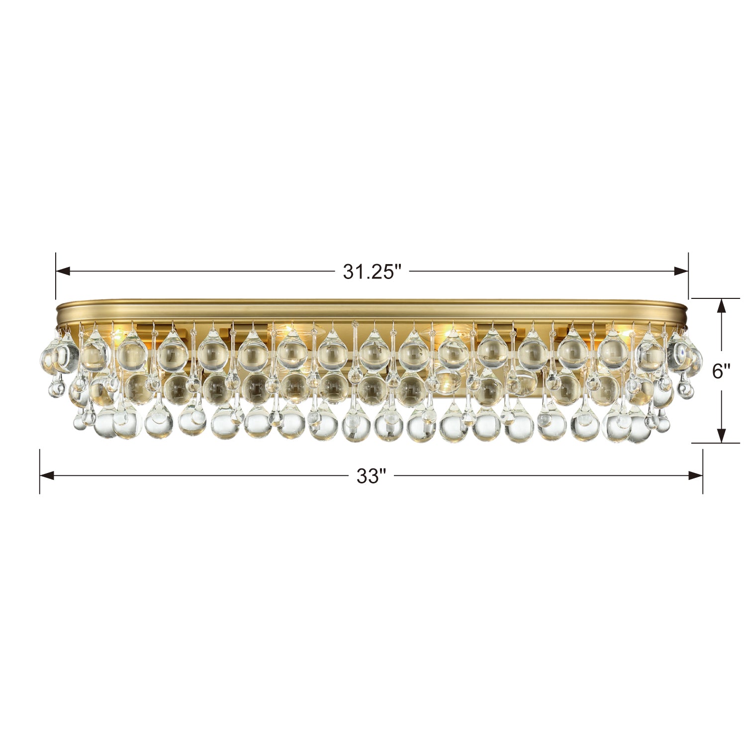 Crystorama Calypso 8-Light Bath Vanity Lighting
