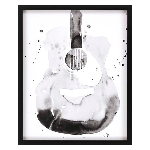 Warren Guitar Flow II Framed Art