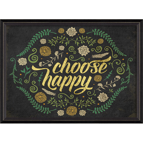 Choose Happy Framed Print