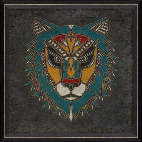 Lion Totem Framed Print