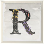 Garden Alphabet R Framed Print