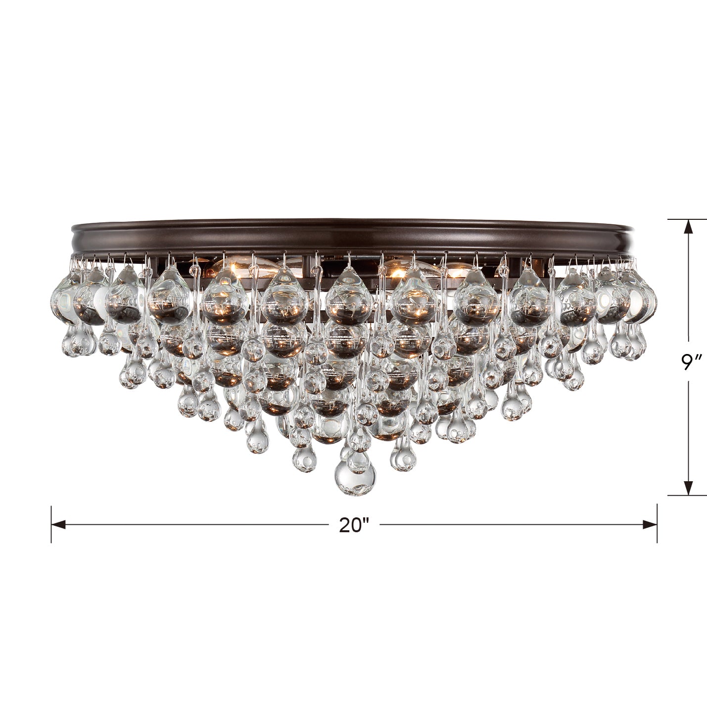 Crystorama Calypso 138 Flush Ceiling Mount