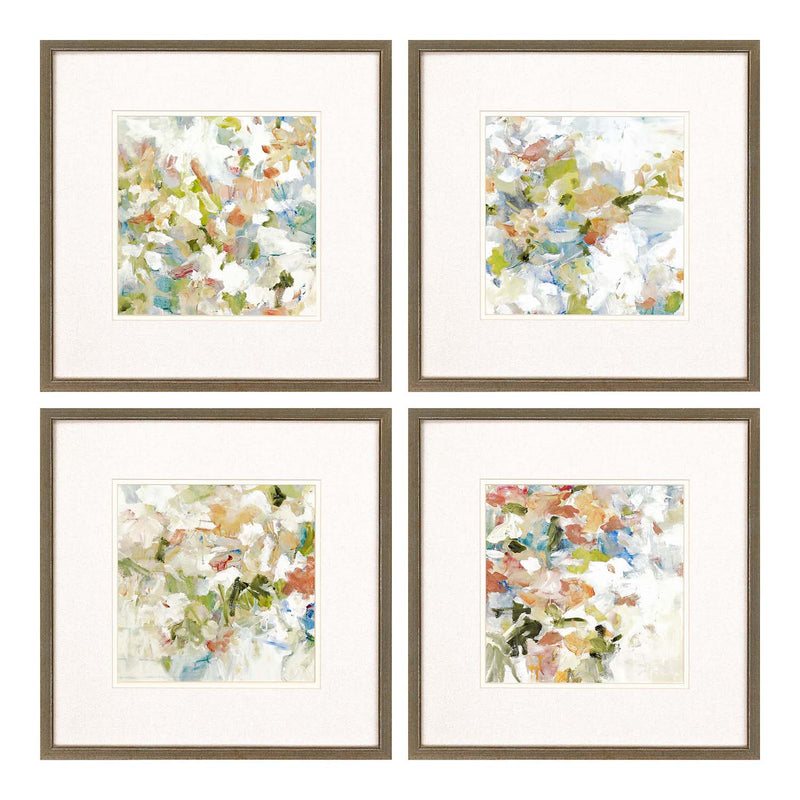 Ridgers Floral Blush Framed Art Set of 4