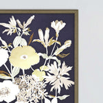 Hegre Midnight Florals Framed Art Set of 4