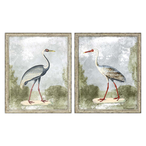 Inspire Studio Cranes I Framed Art Set of 2