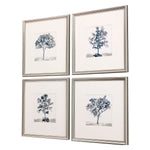 Inspire Studio Slate Trees Framed Art Set of 4