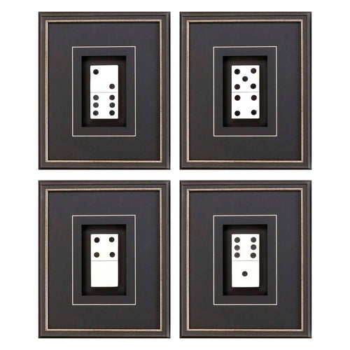 Dominoes Framed Art Set of 4