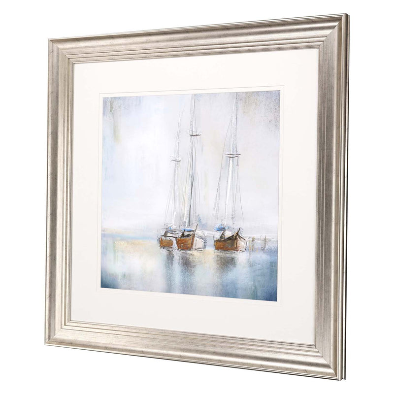 Novak Blue Sailing I Framed Art
