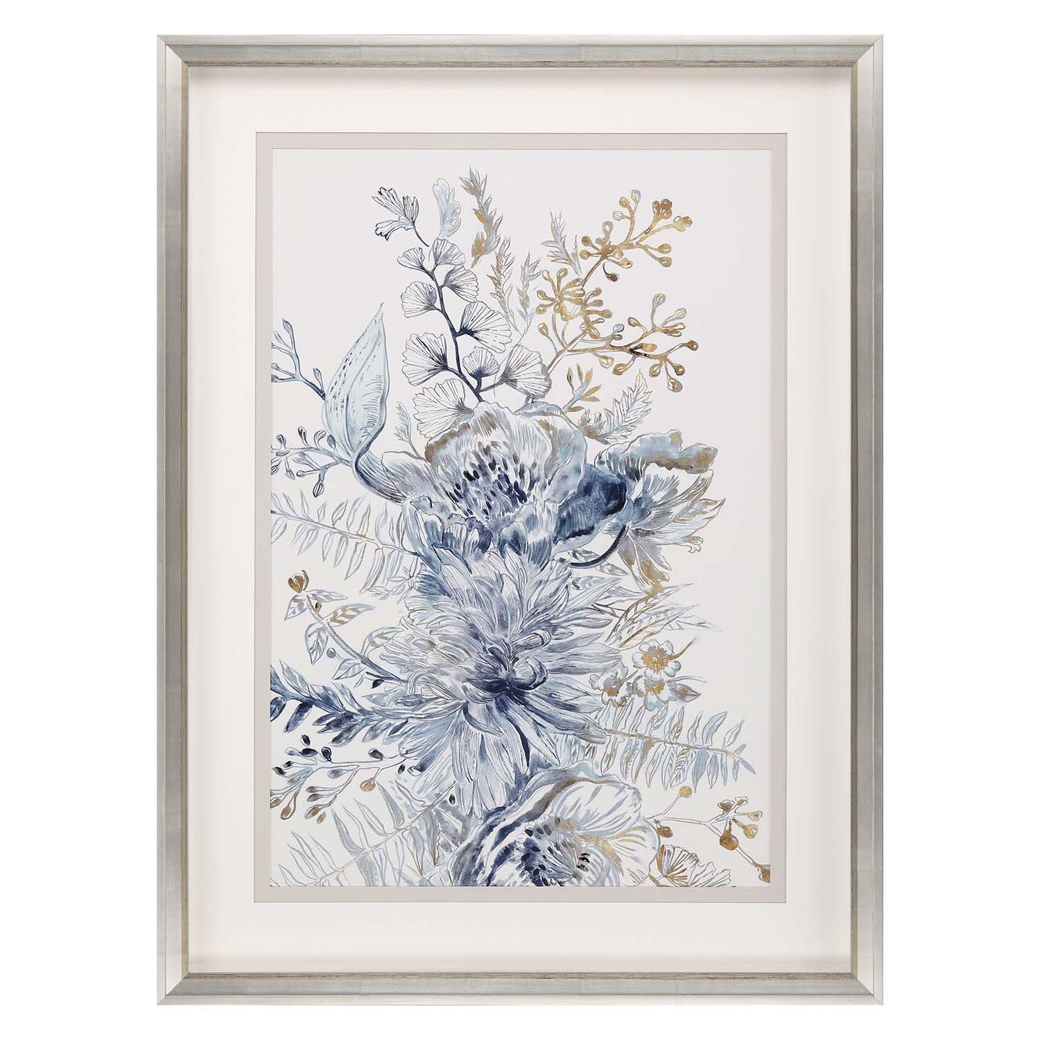 Woods Royal Blue I Framed Art