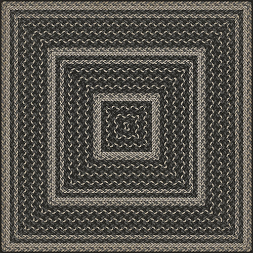 Pattern 85 - Such A Cozy Room Braided Square Vinyl Floorcloth