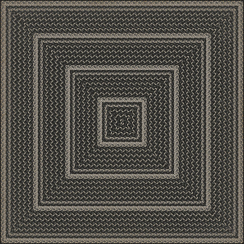 Pattern 85 - Such A Cozy Room Braided Square Vinyl Floorcloth