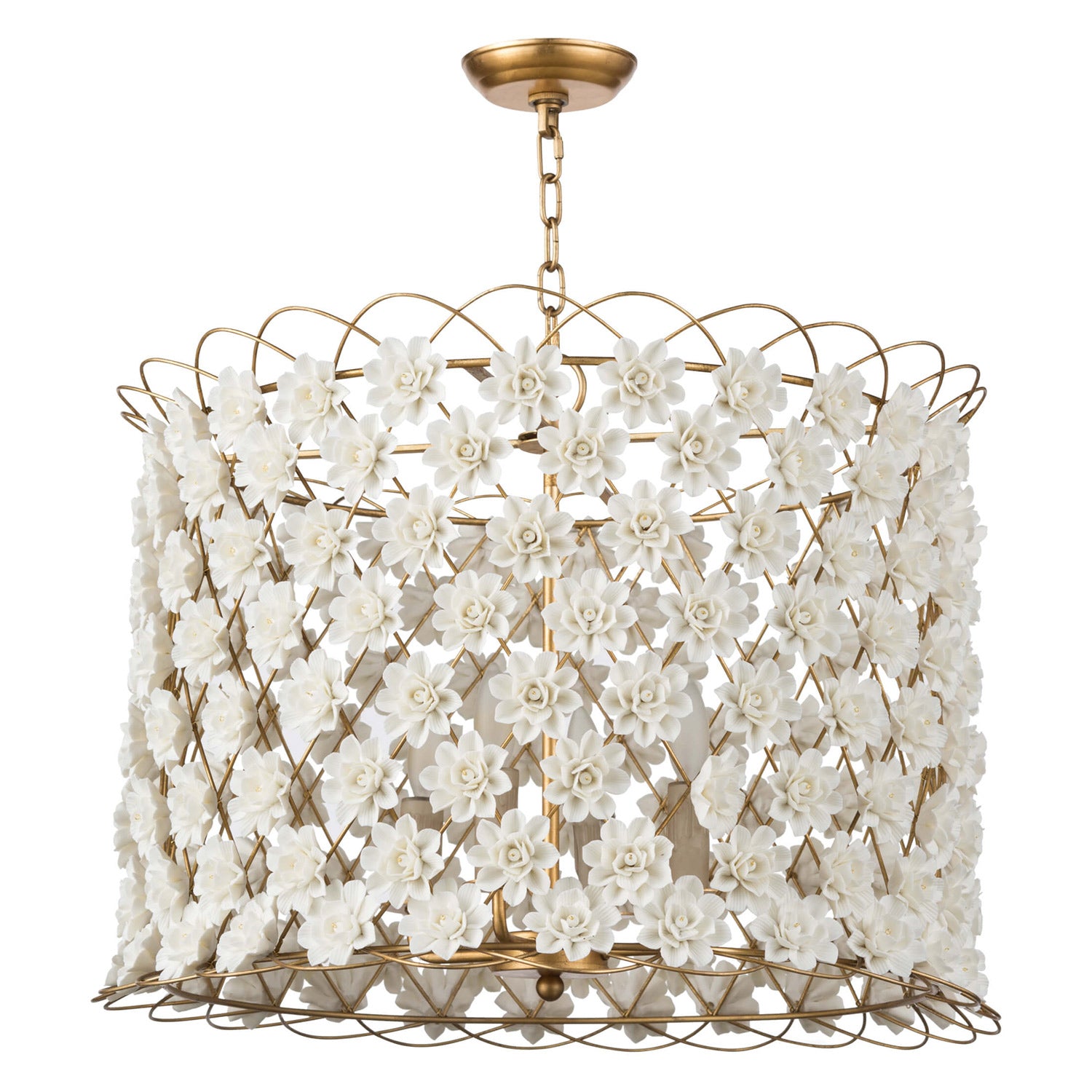 Regina Andrew Alice Porcelain Flower Chandelier - Thumbnail 4