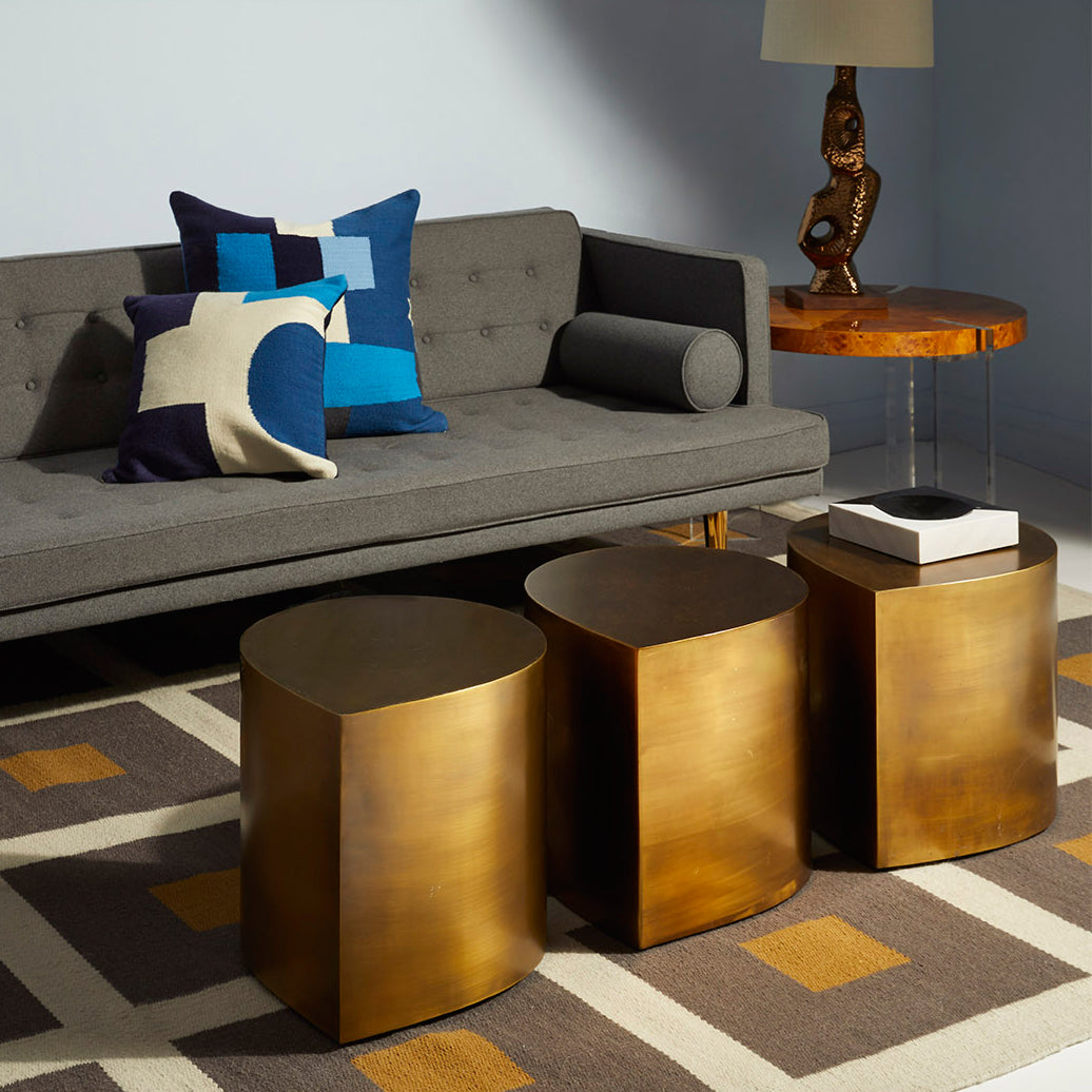 Jonathan Adler Brass Teardrop Accent Table