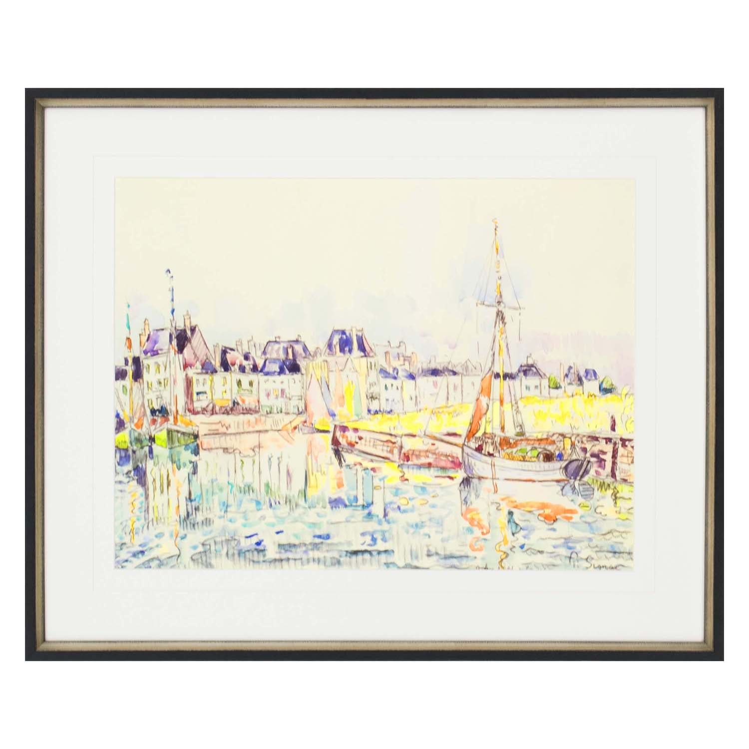 Signac Le Croisic II Framed Art