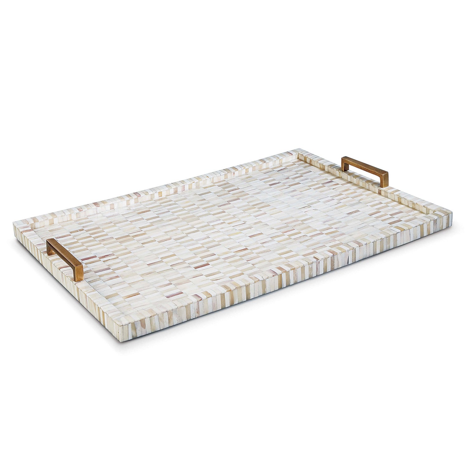 Regina Andrew Multi-Tone Bone & Brass Tray