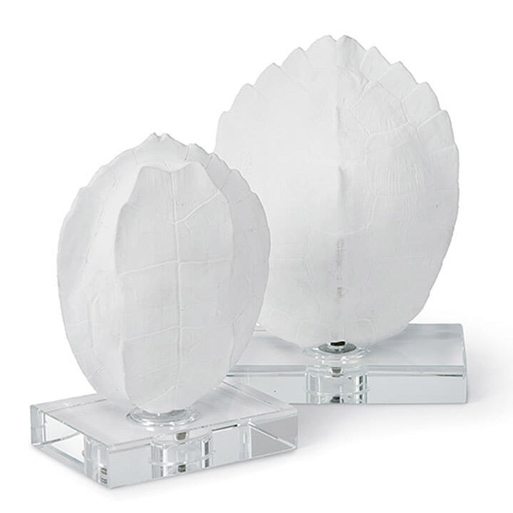 Regina Andrew Turtle Shell On Crystal Decorative Object Set of 2