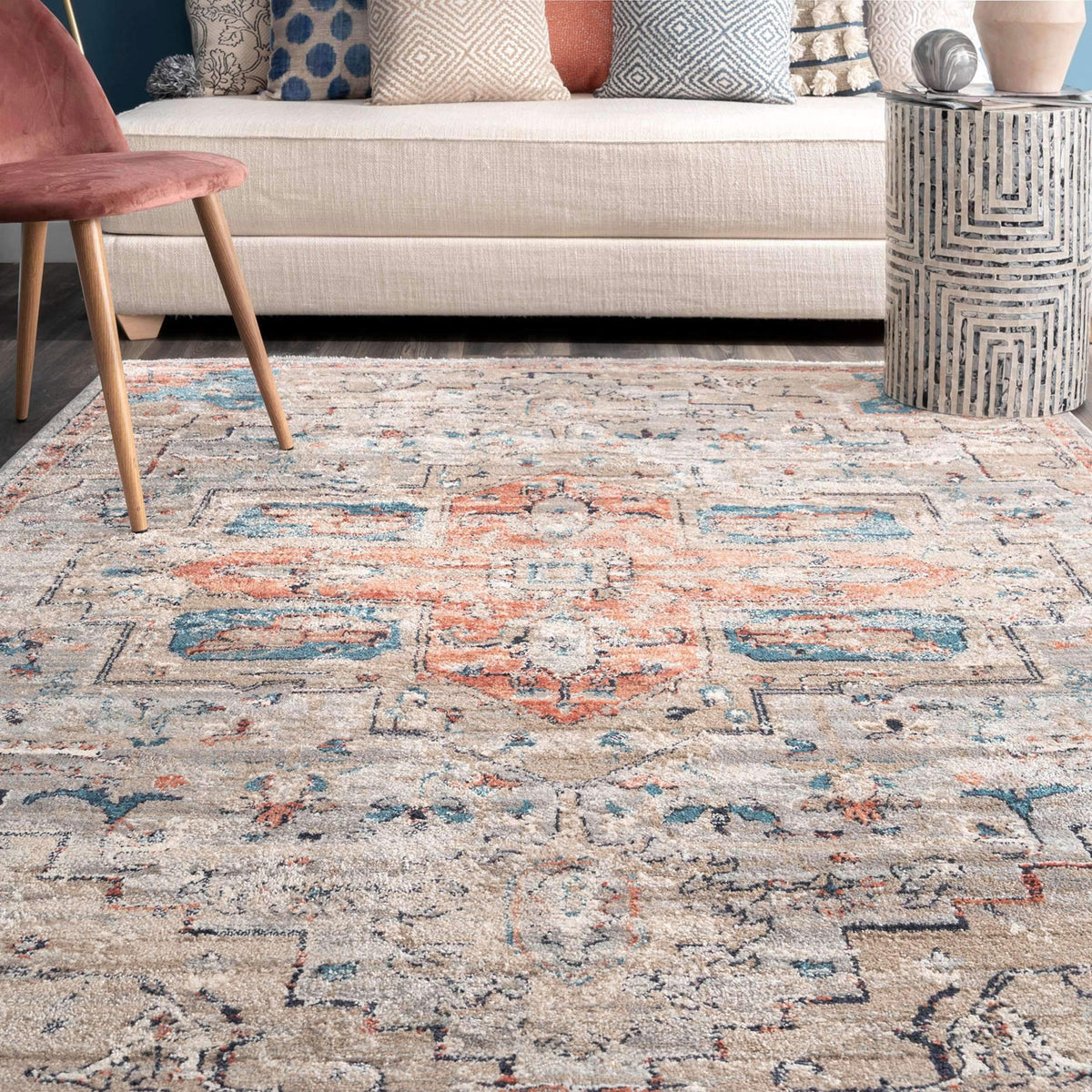Jasper Medallion Machine Made Rug