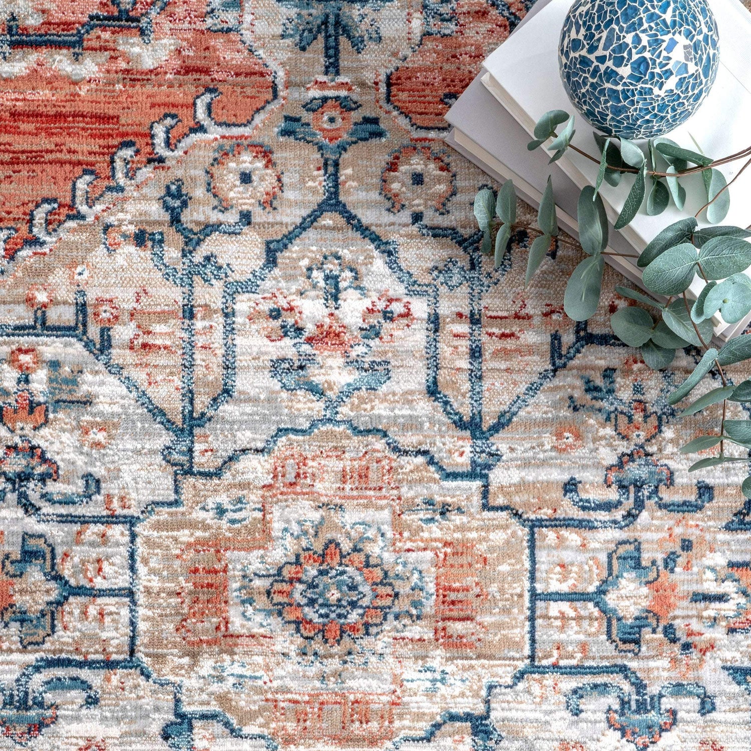 Liana Medallion Machine Made Rug