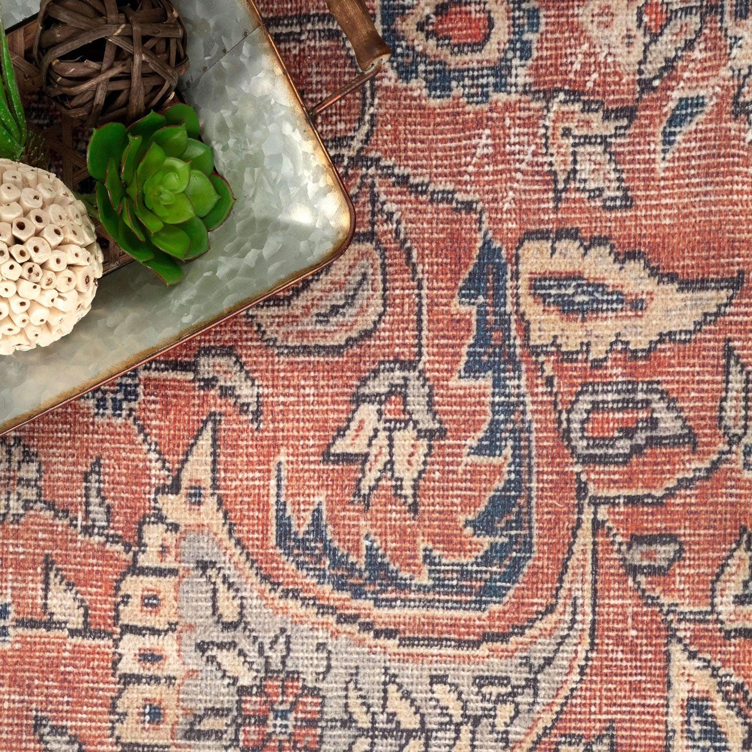 Normandy Floral Machine Woven Rug