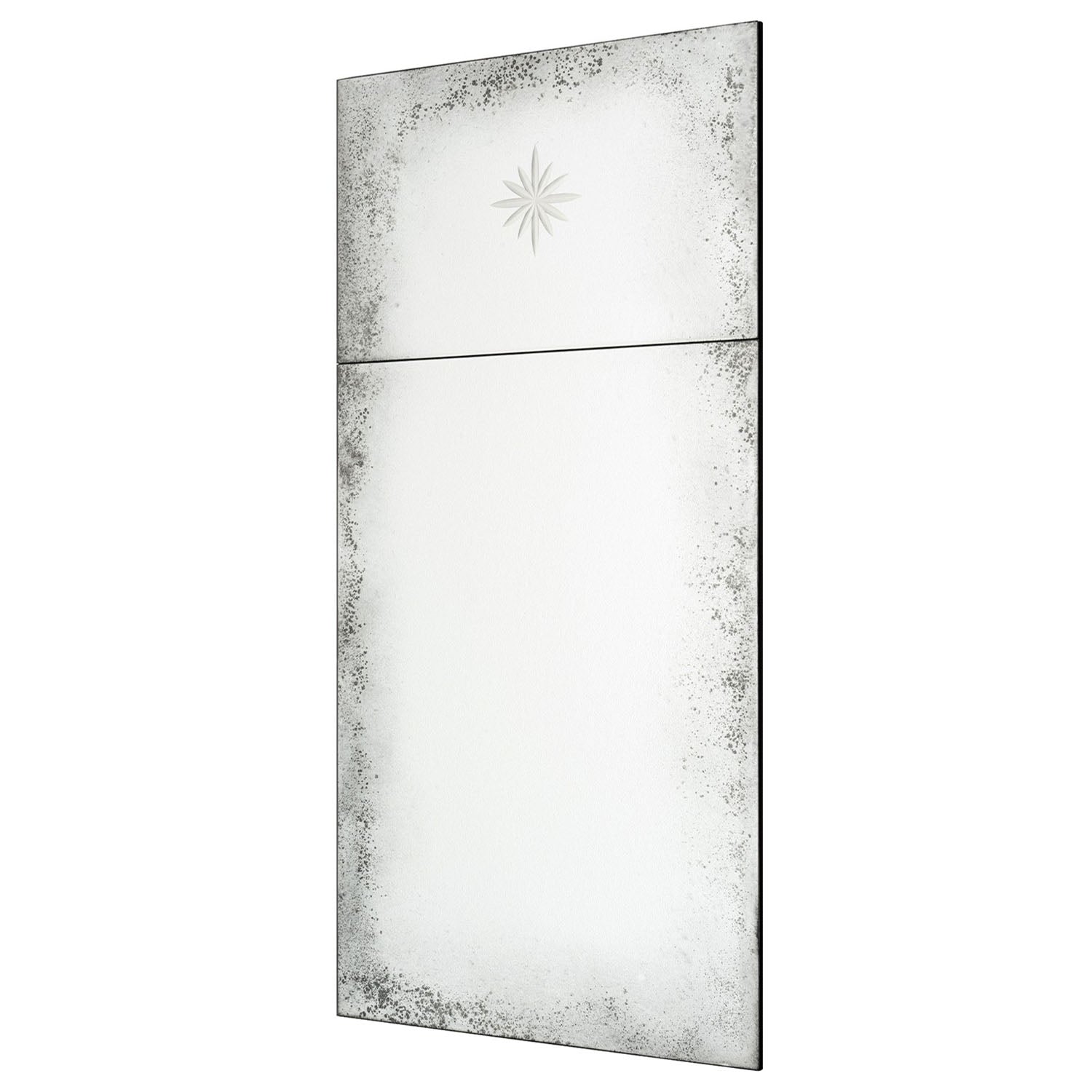 Mirror Home Etched Star Trumeau Wall Mirror