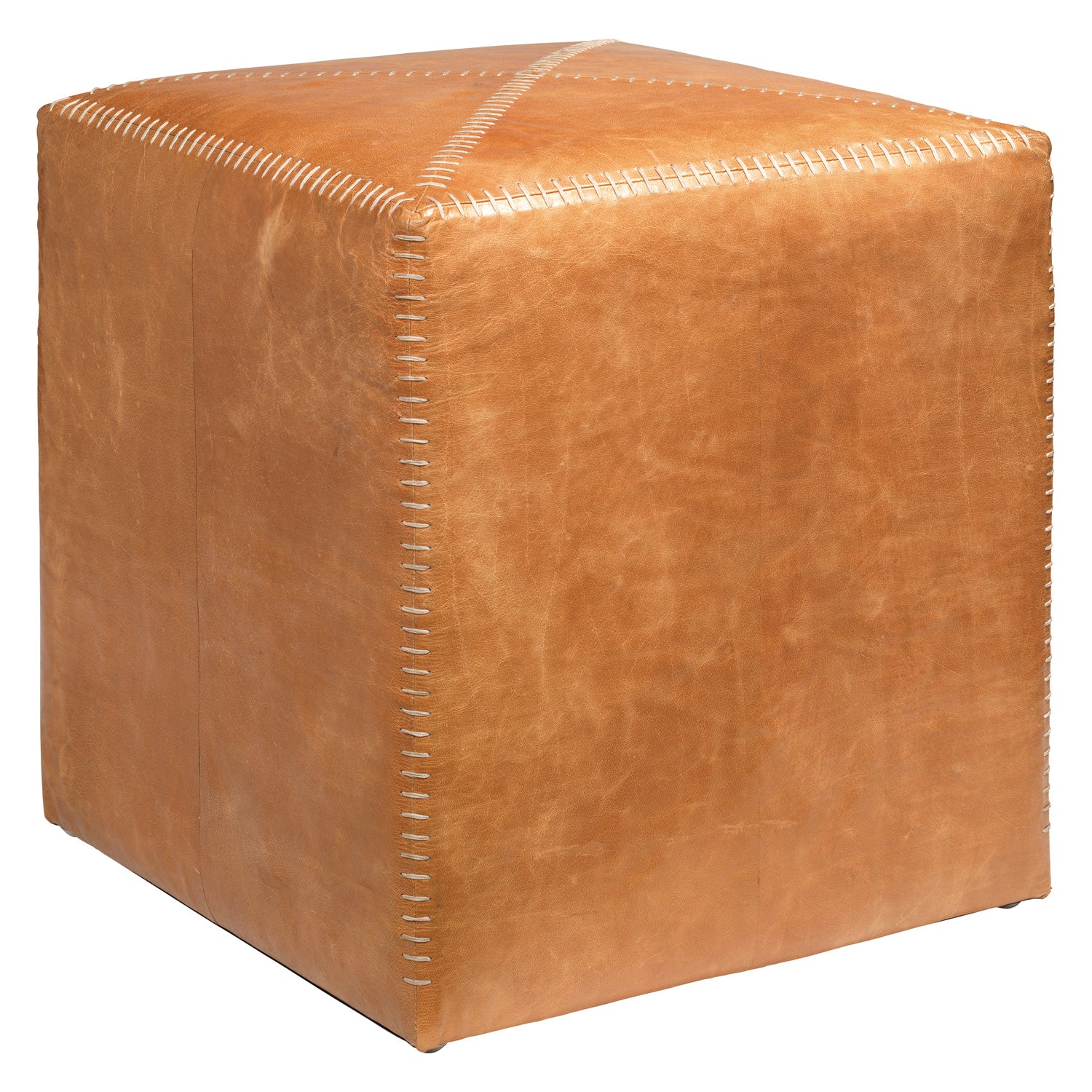 Jamie Young Leather Ottoman