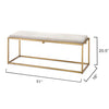 Jamie Young Shelby Hide Bench