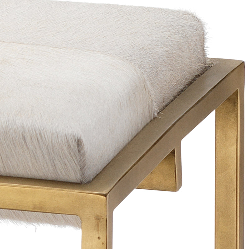 Jamie Young Shelby Hide Bench