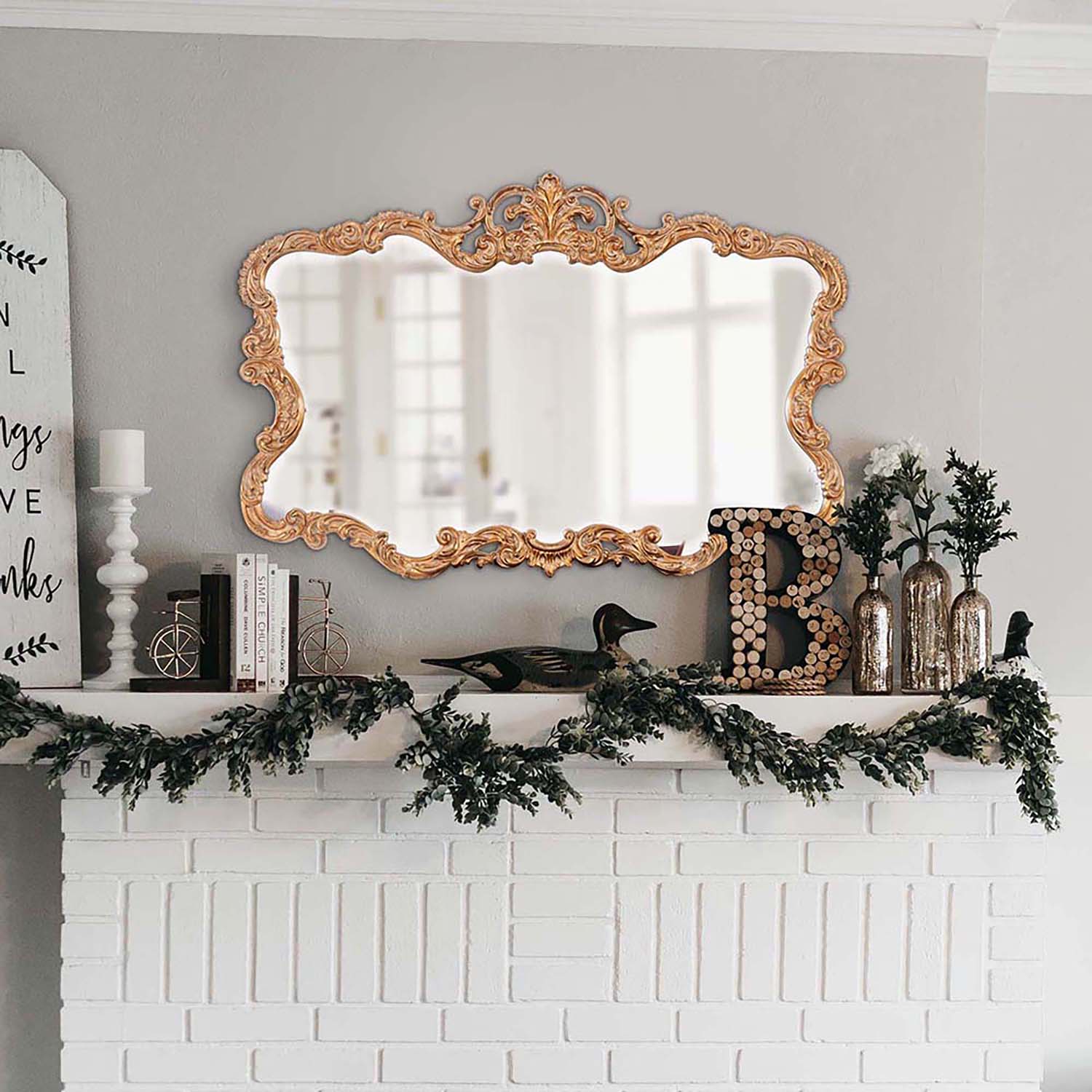 Talida Gold Wall Mirror