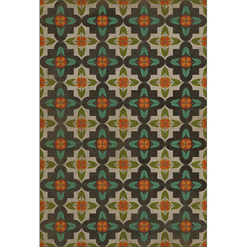 Pattern 33 - Anna's Garden Vinyl Floorcloth