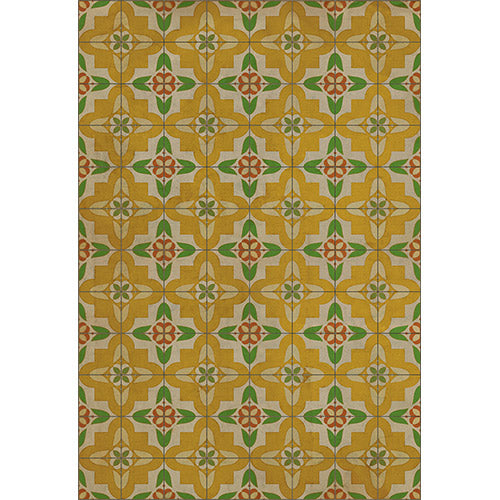 Pattern 33 - Bright & Early Vinyl Floorcloth
