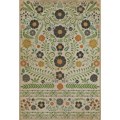 Pattern 36 - Prettiest Weeds Vinyl Floorcloth