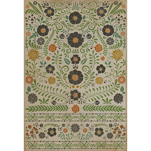 Pattern 36 - Prettiest Weeds Vinyl Floorcloth