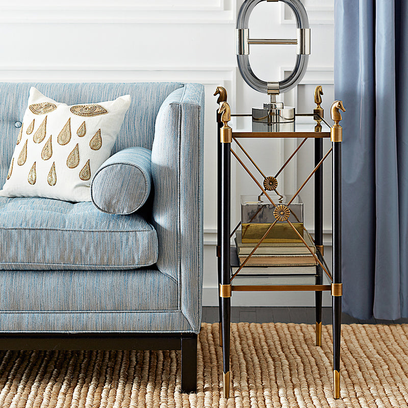 Jonathan Adler Rider Two Tier Side Table – Paynes Gray