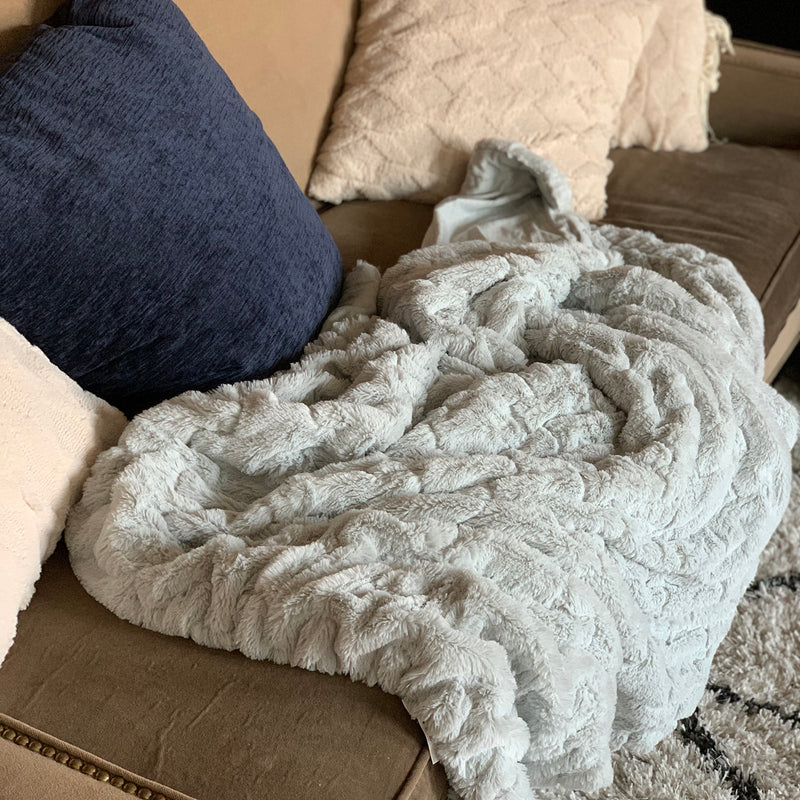 Sierra Faux Fur Throw Blanket