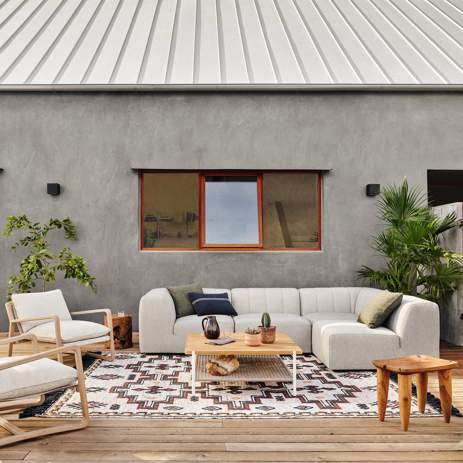 Four Hands Gwen Outdoor 4 Piece Sectional Sofa