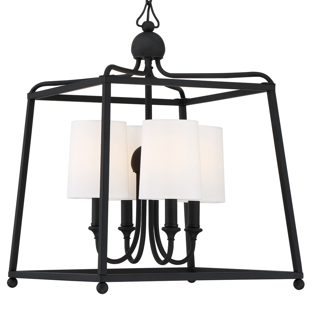 Libby Langdon For Crystorama Sylvan Shade 2245 4-Light Chandelier