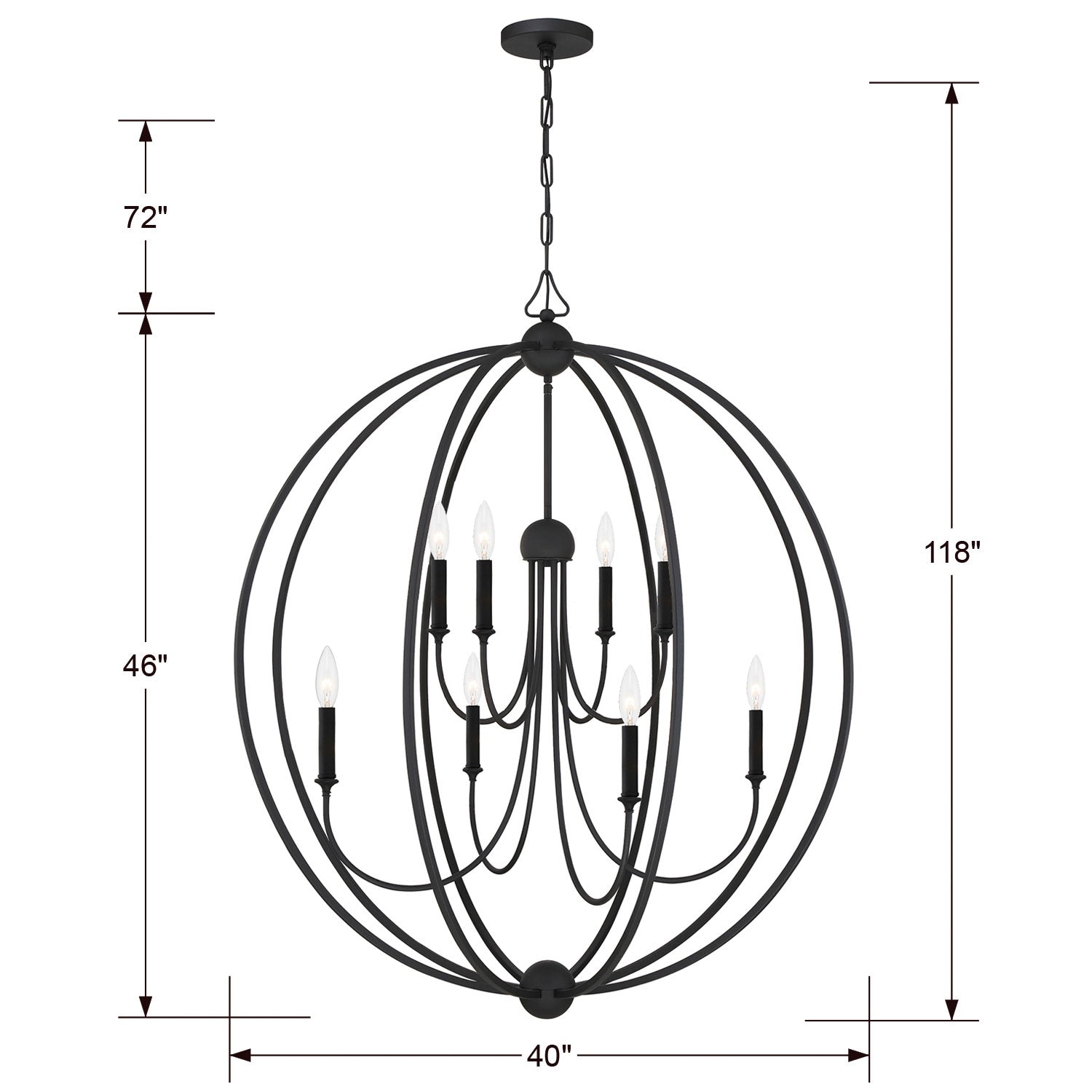 Libby Langdon For Crystorama Sylvan 2246 8-Light Chandelier