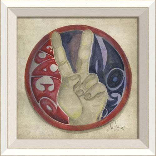 Peace Hand Framed Print